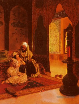  peint - Favoris de la ferme Arabian peintre Rudolf Ernst